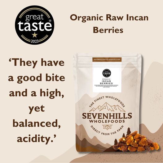 sevenhills wholefoods Organic Raw Incan Berries Great Taste Award 2023