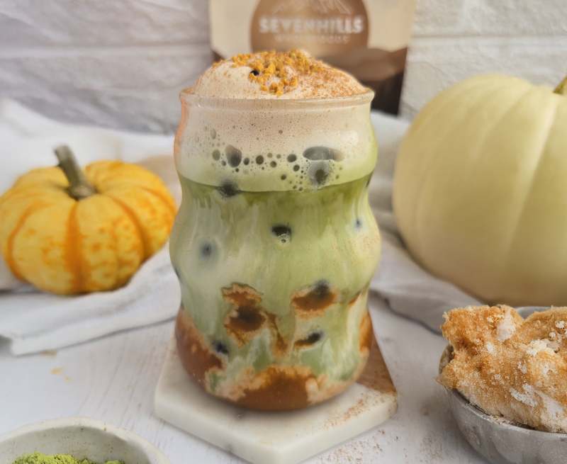 Iced Pumpkin Matcha Latte