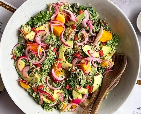 Creamy Green Super Salad with Quinoa