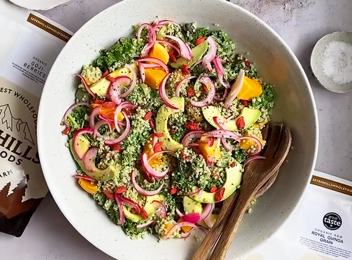 Creamy Green Super Salad with Quinoa