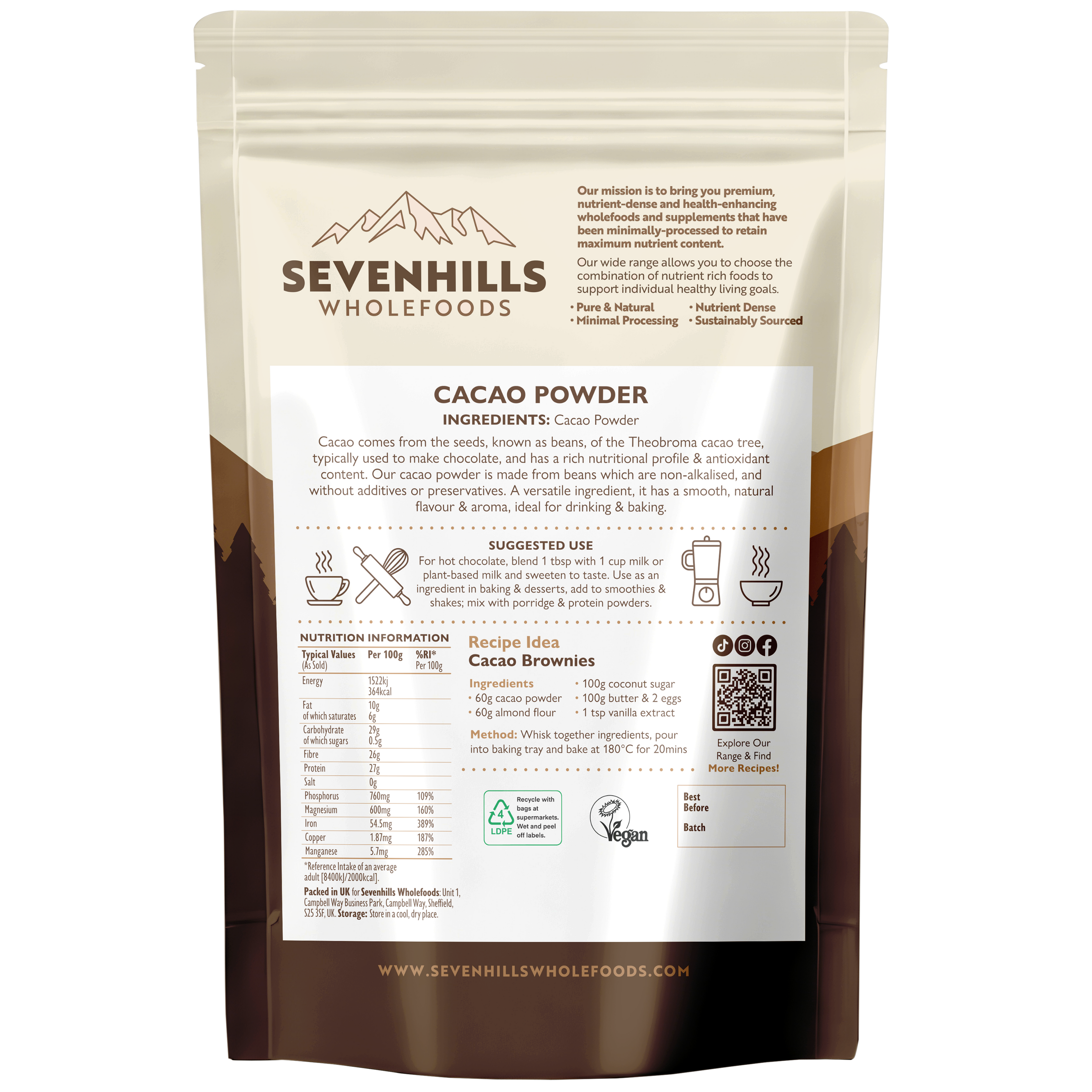 Premium Non-alkalised Cacao Powder