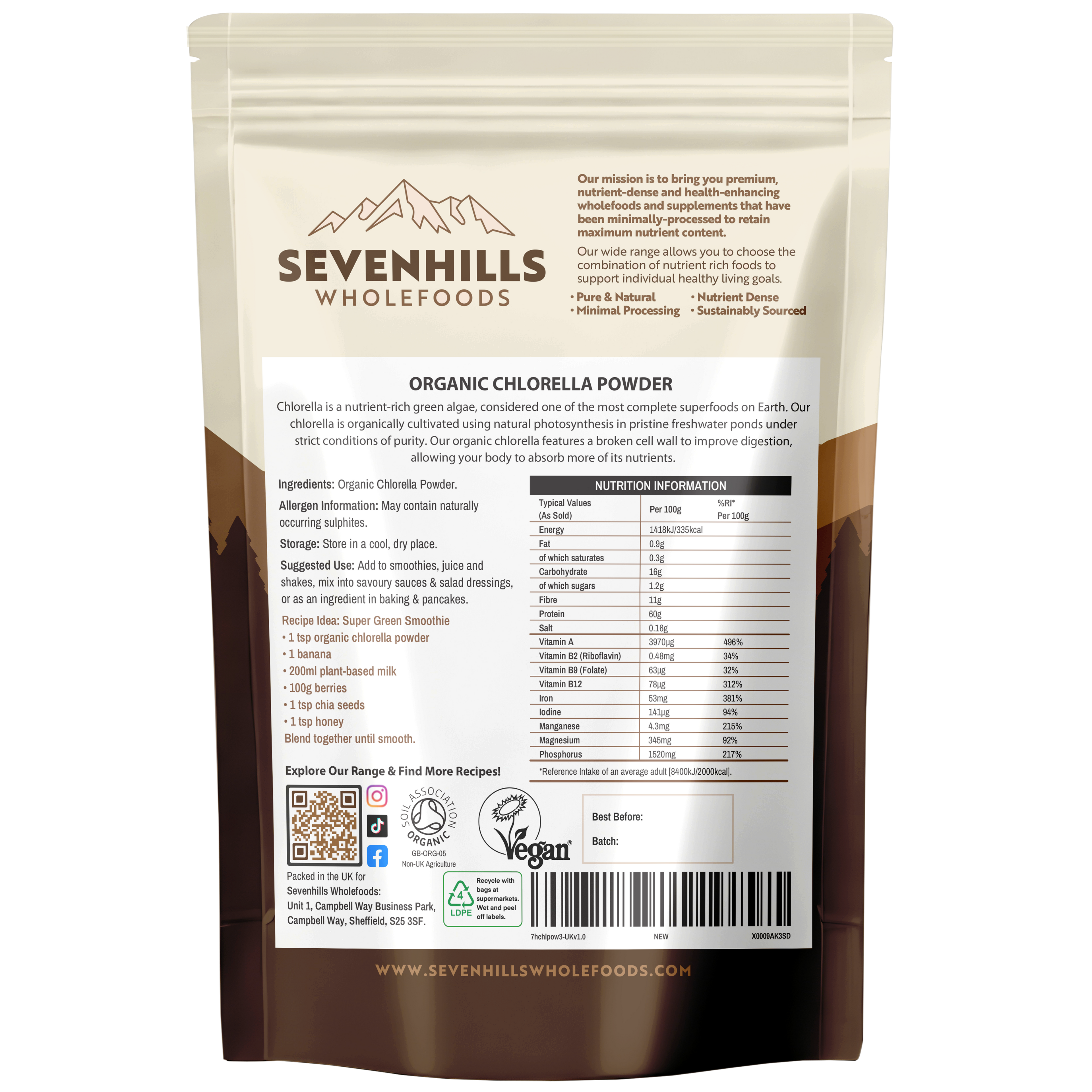 Organic Chlorella Powder