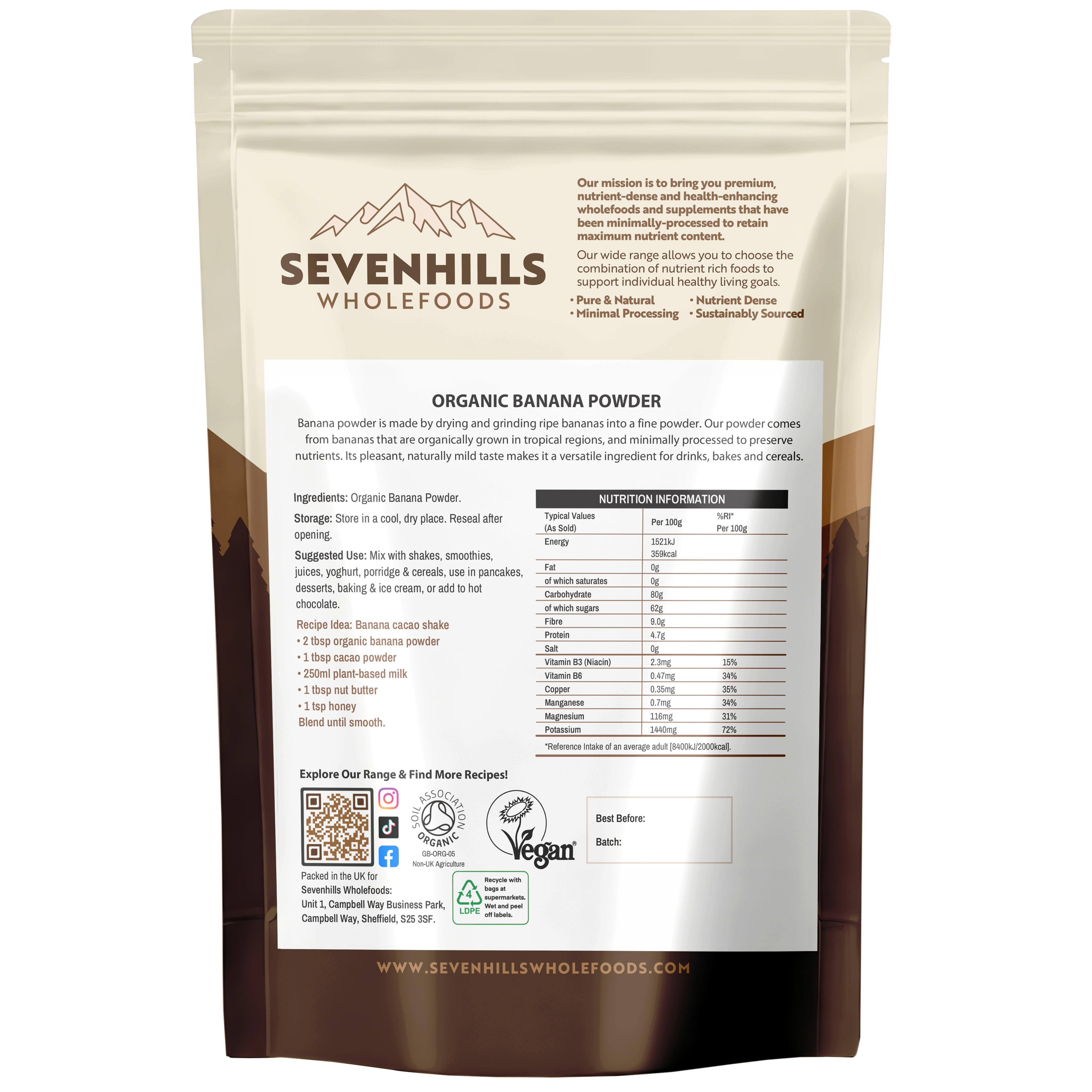 Organic Banana Powder