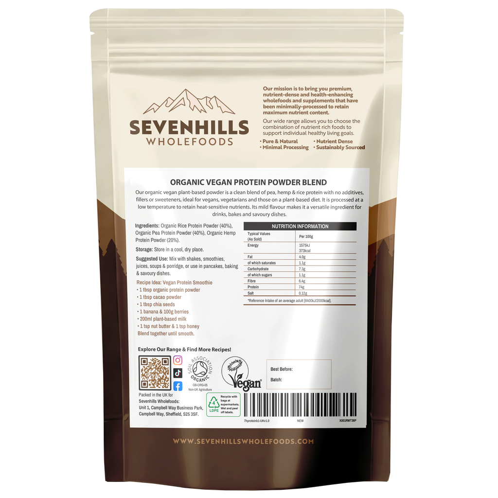 Organic Vegan Natural Protein Powder Blend