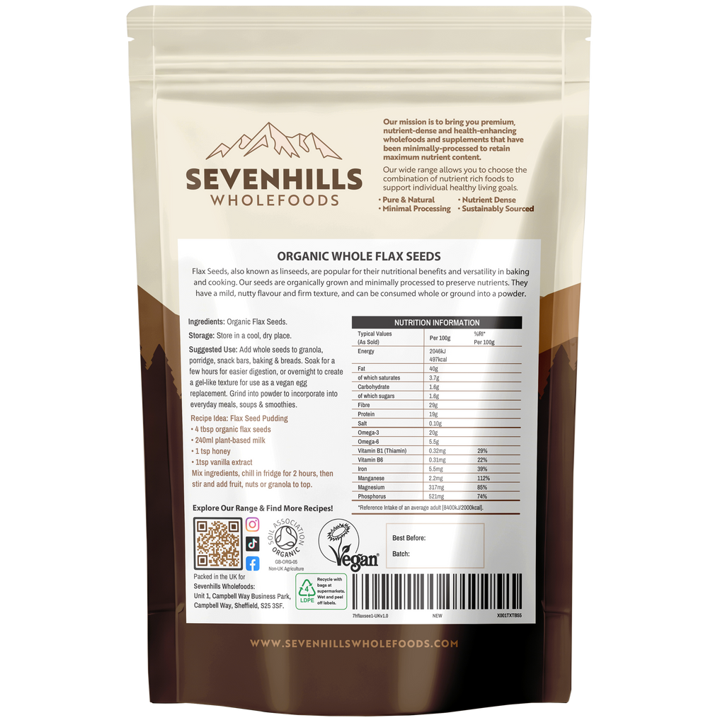 Organic Whole Flax Seeds