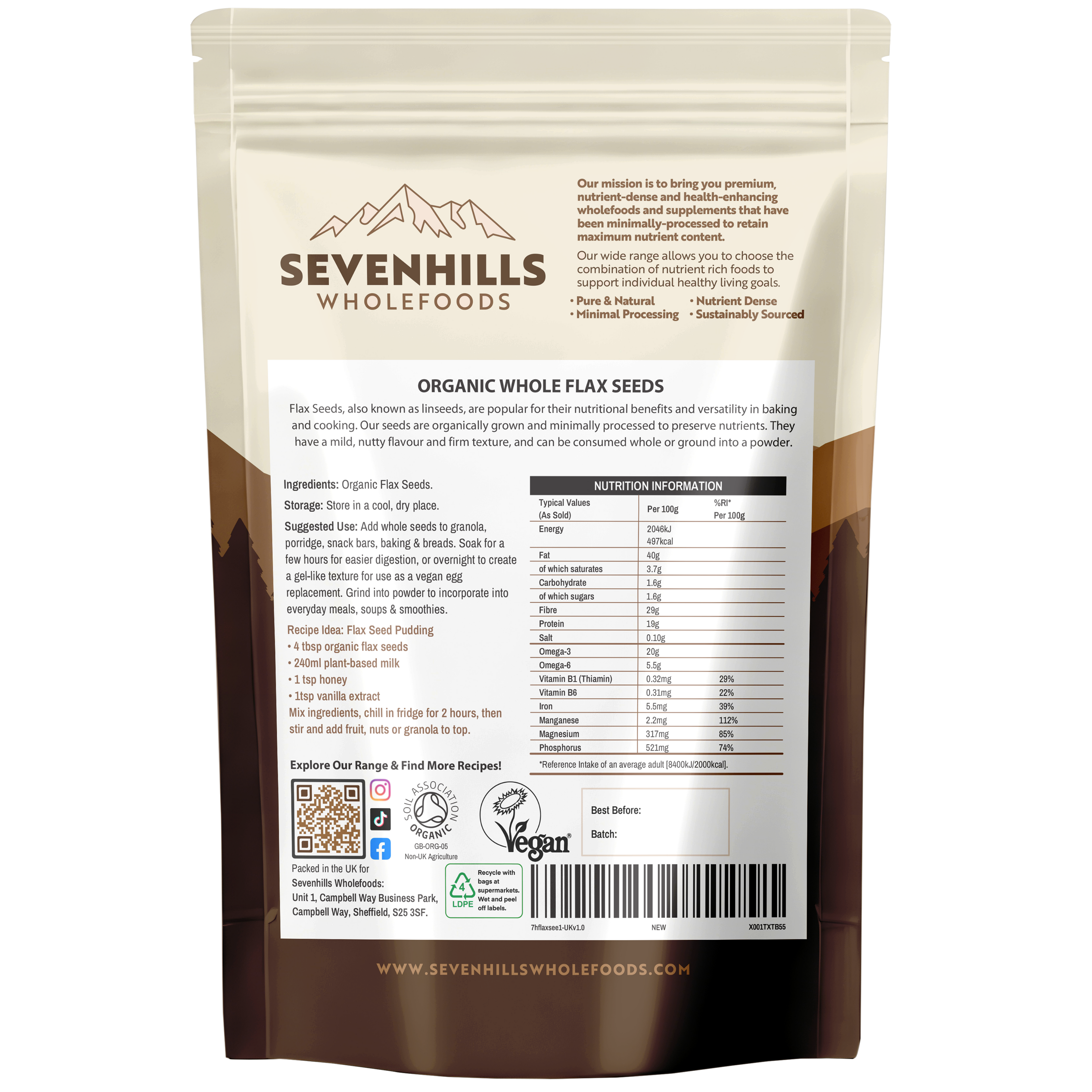 Organic Whole Flax Seeds