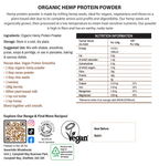 Organic Raw Hemp Protein Powder