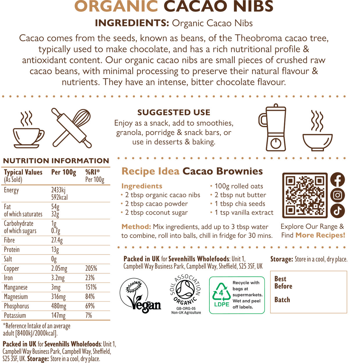 Organic Raw Cacao Nibs