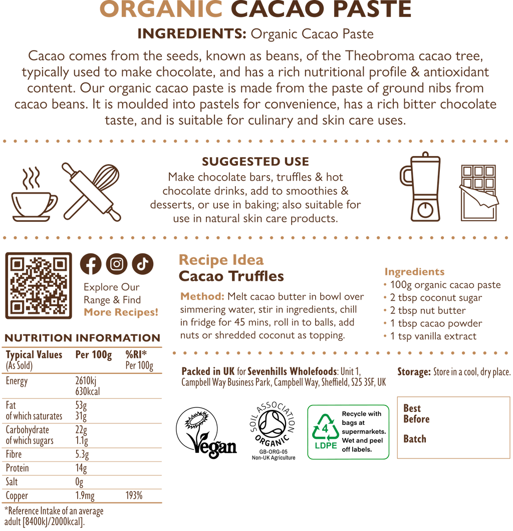 Organic Cacao Paste