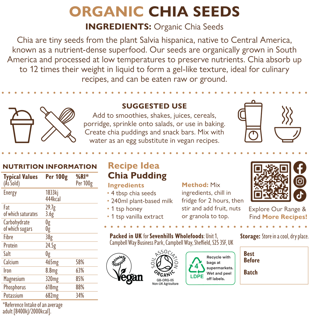 Organic Raw Chia Seeds
