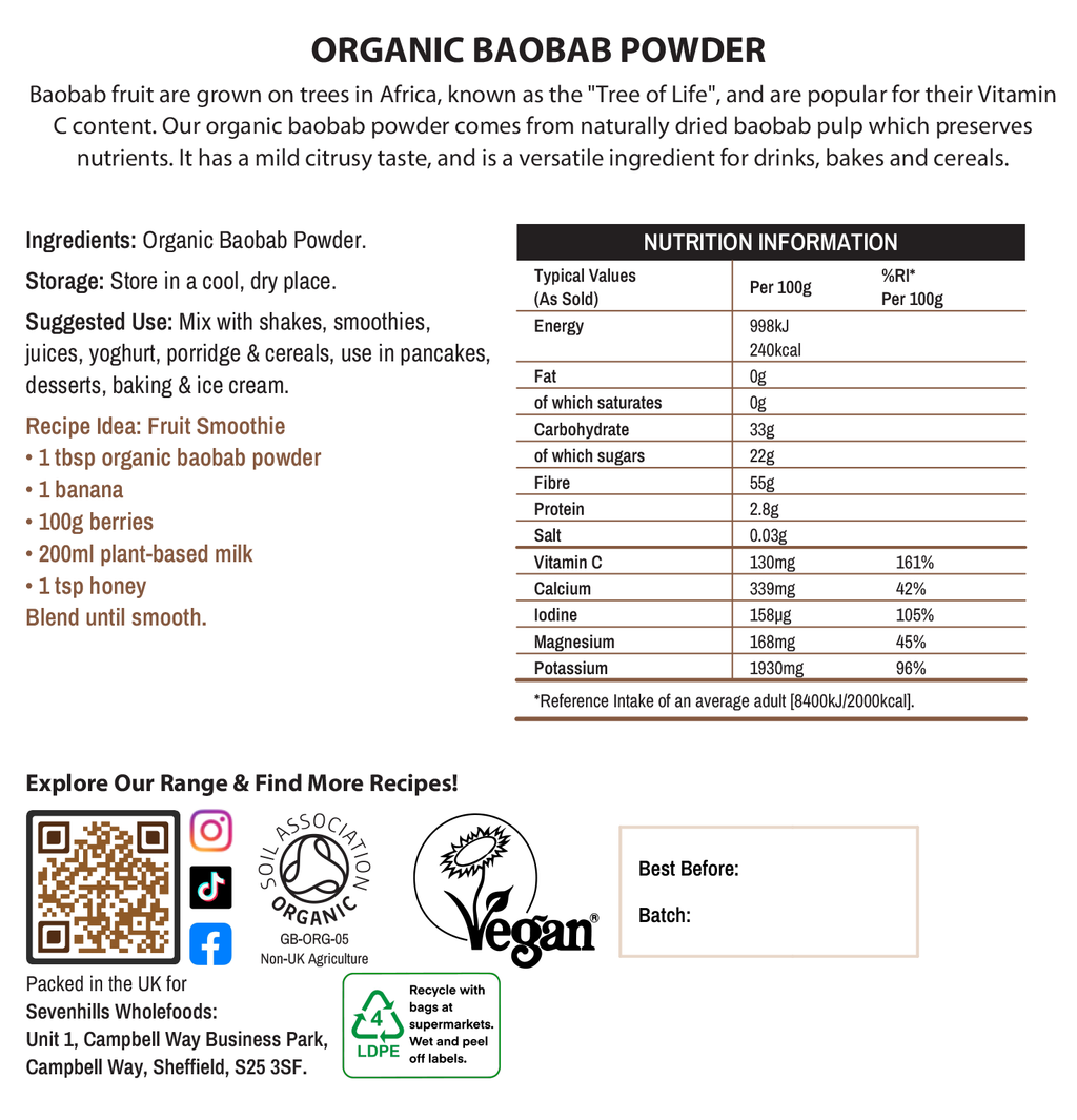 Organic Baobab Powder