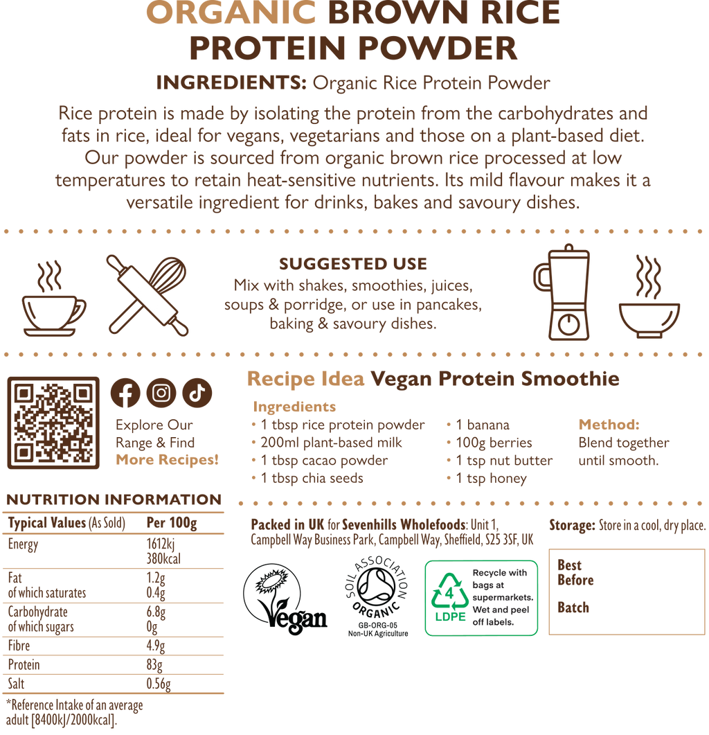 Organic Brown Rice Protein Powder