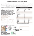 Organic Japanese Matcha Green Tea Powder