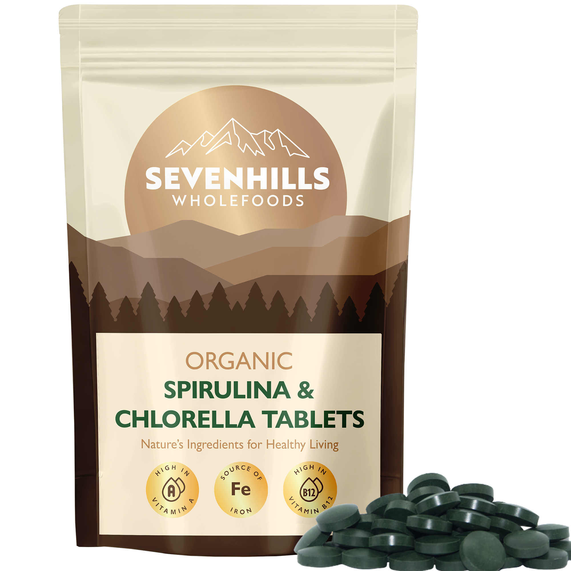 Organic Chlorella & Spirulina Tablets