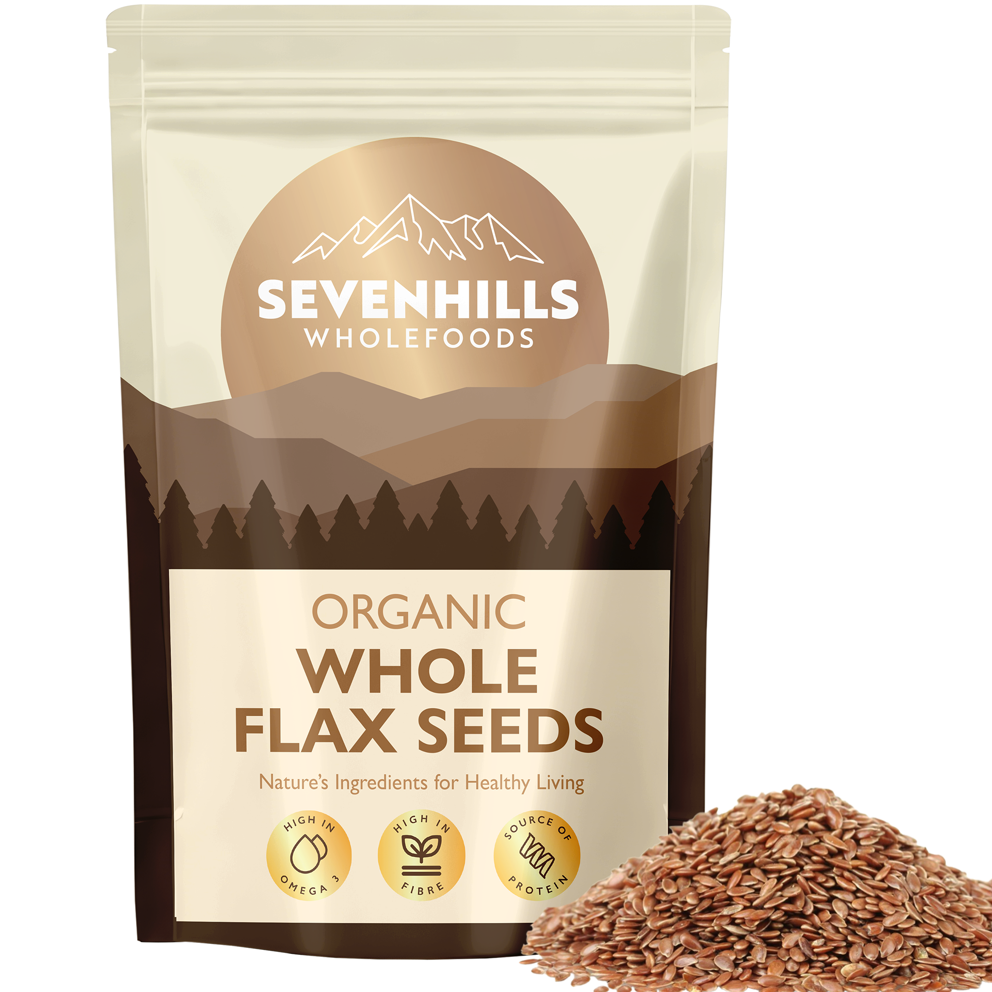 Organic Whole Flax Seeds