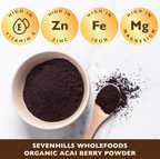 Organic Acai Berry Powder, Freeze-Dried