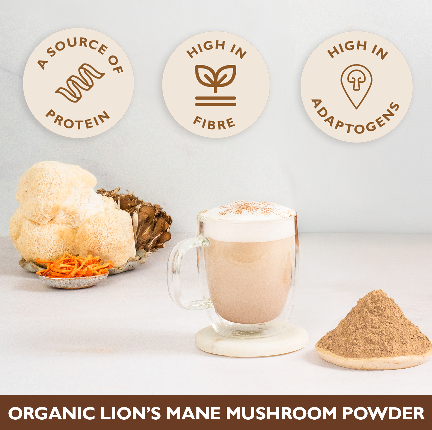 Organic Lion's Mane Mushroom Powder