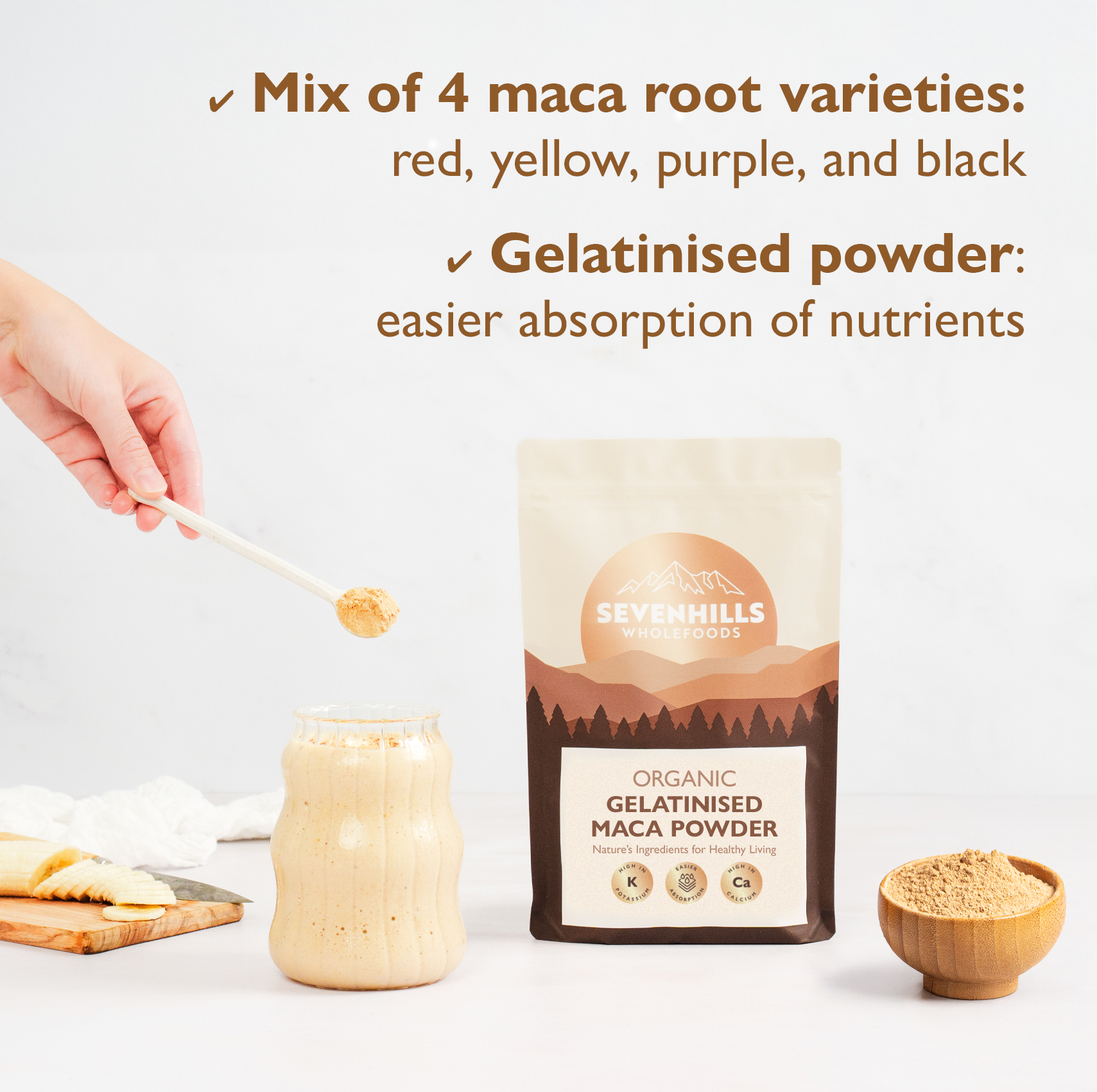 Organic Gelatinised Maca Powder