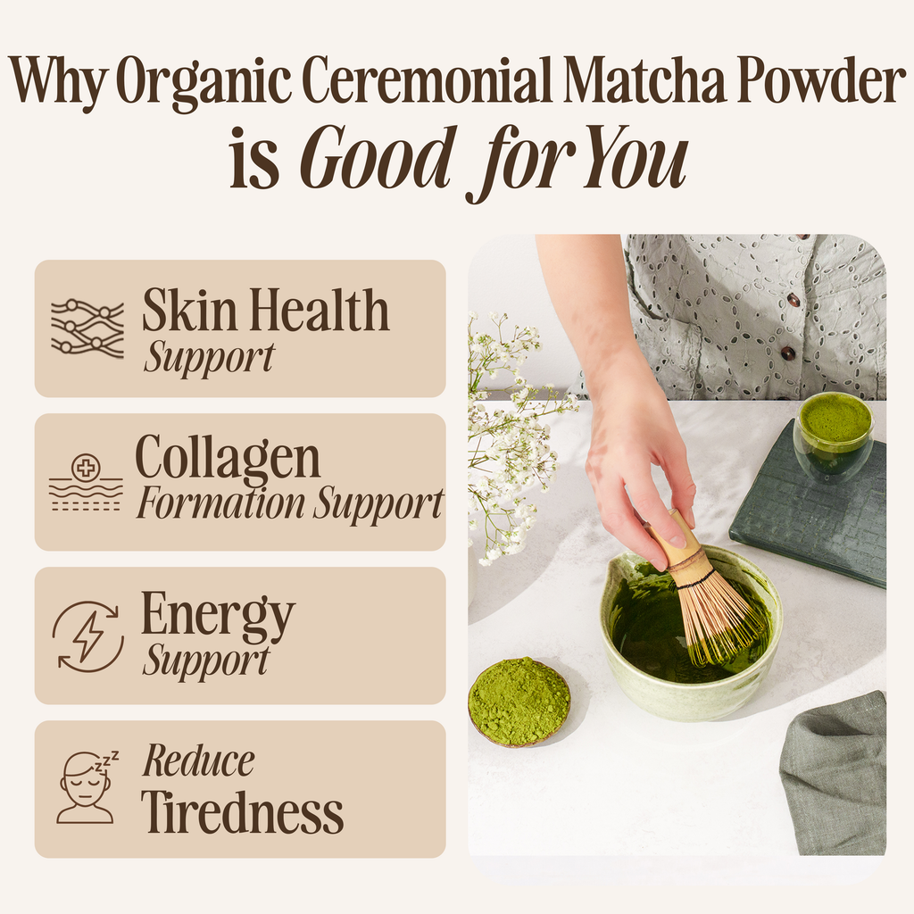 Organic Japanese Ceremonial Matcha Green Tea Powder