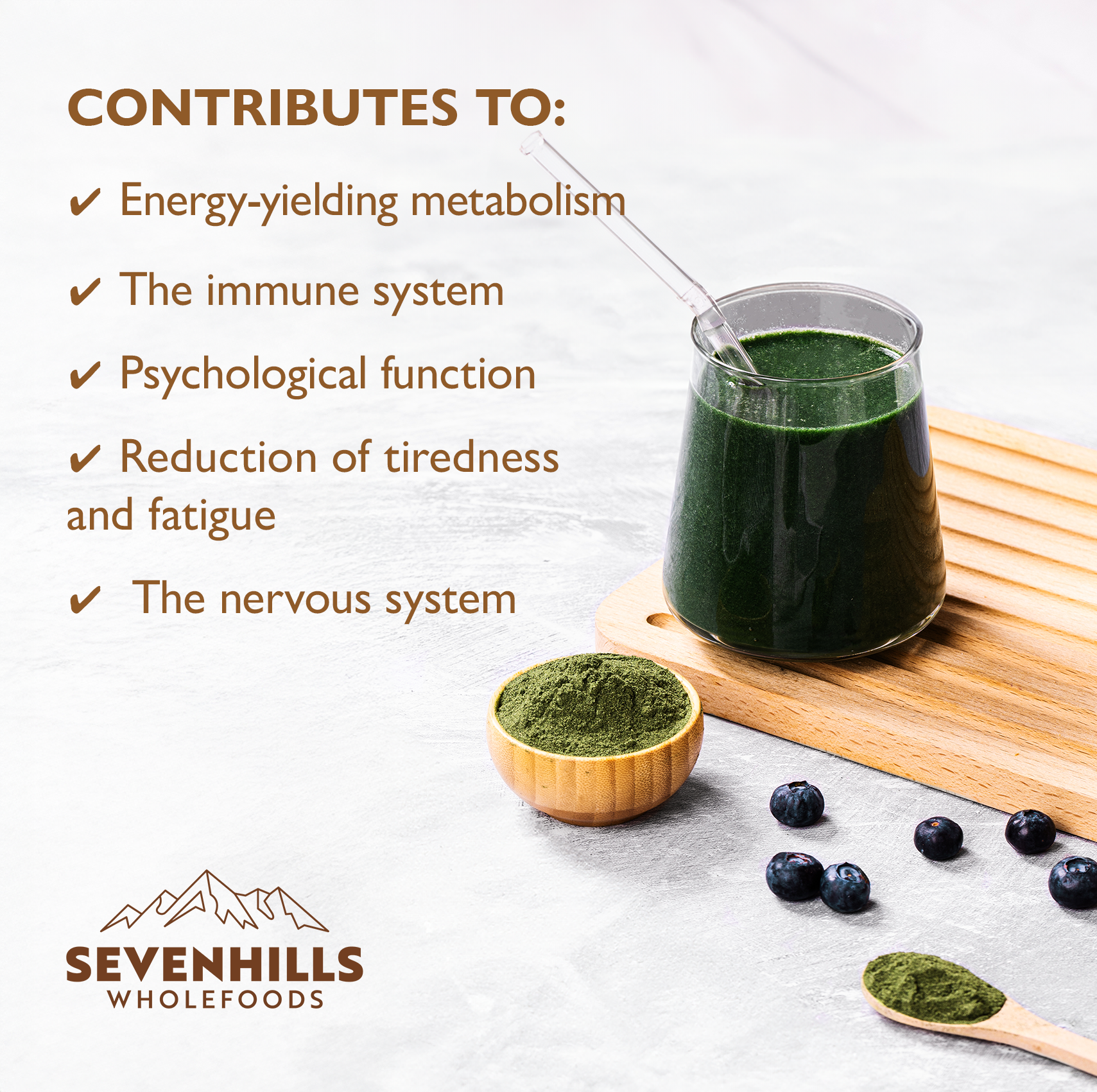 Organic Super Green Blend with Spirulina, Chlorella, Wheatgtass & Barley Grass