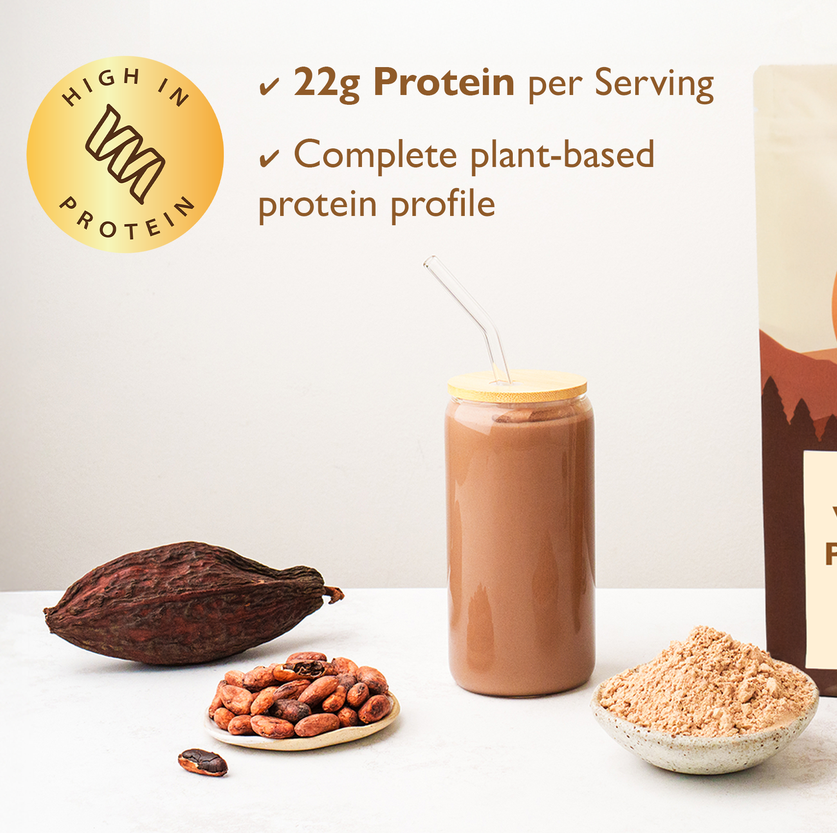 Organic Super Cacao Vegan Protein Powder