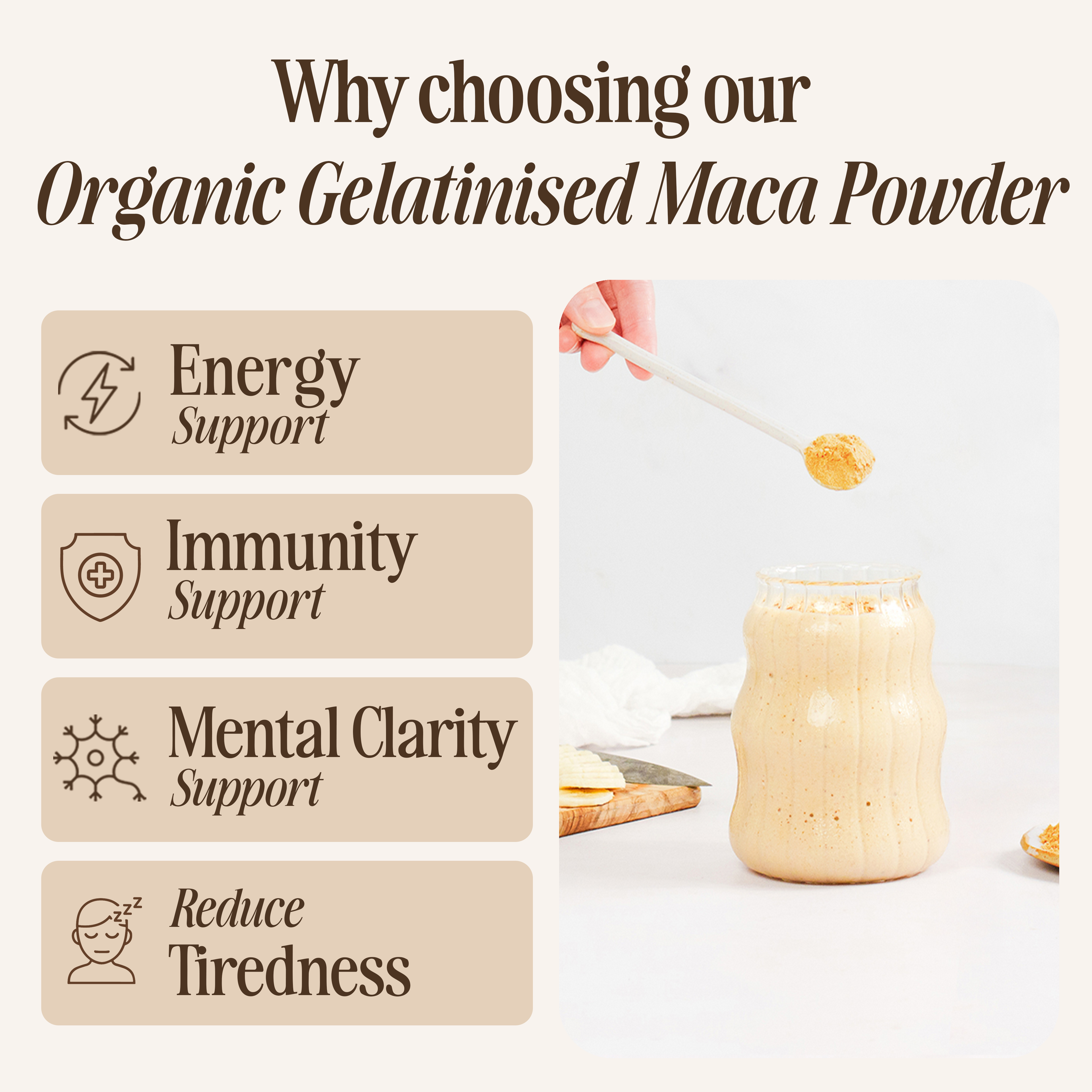 Organic Gelatinised Maca Powder