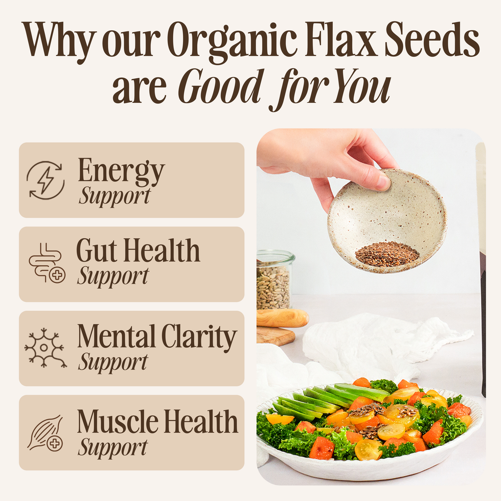 Organic Whole Flax Seeds