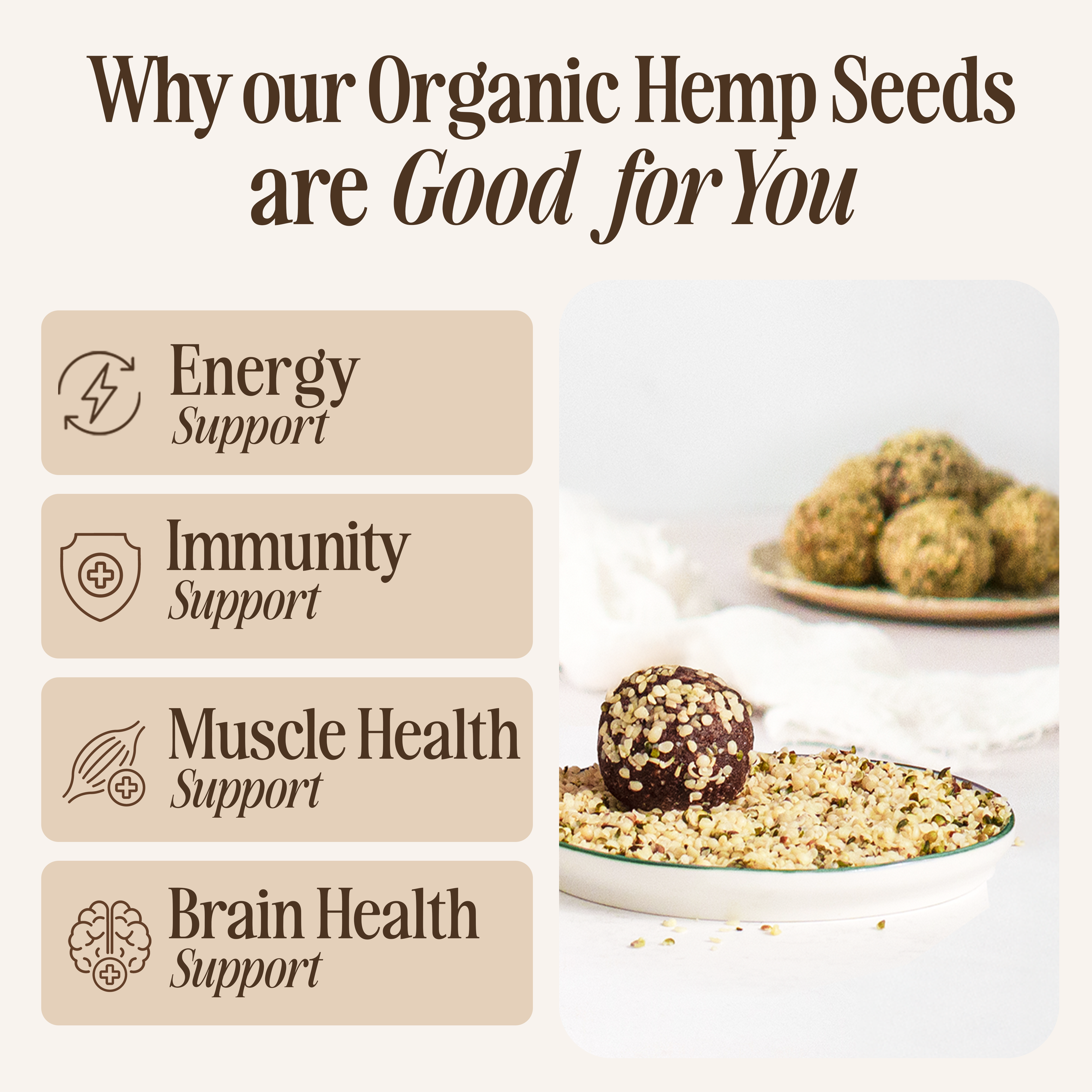 Organic Shelled Hemp Seeds