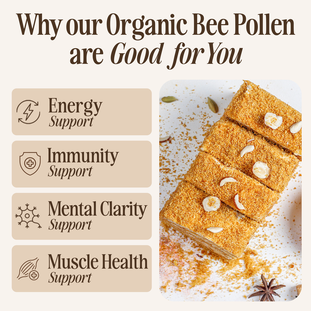 Organic Bee Pollen Granules