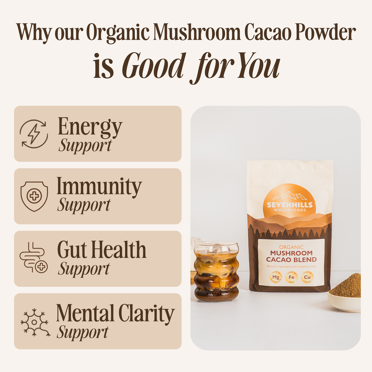 Organic Mushroom Cacao Blend