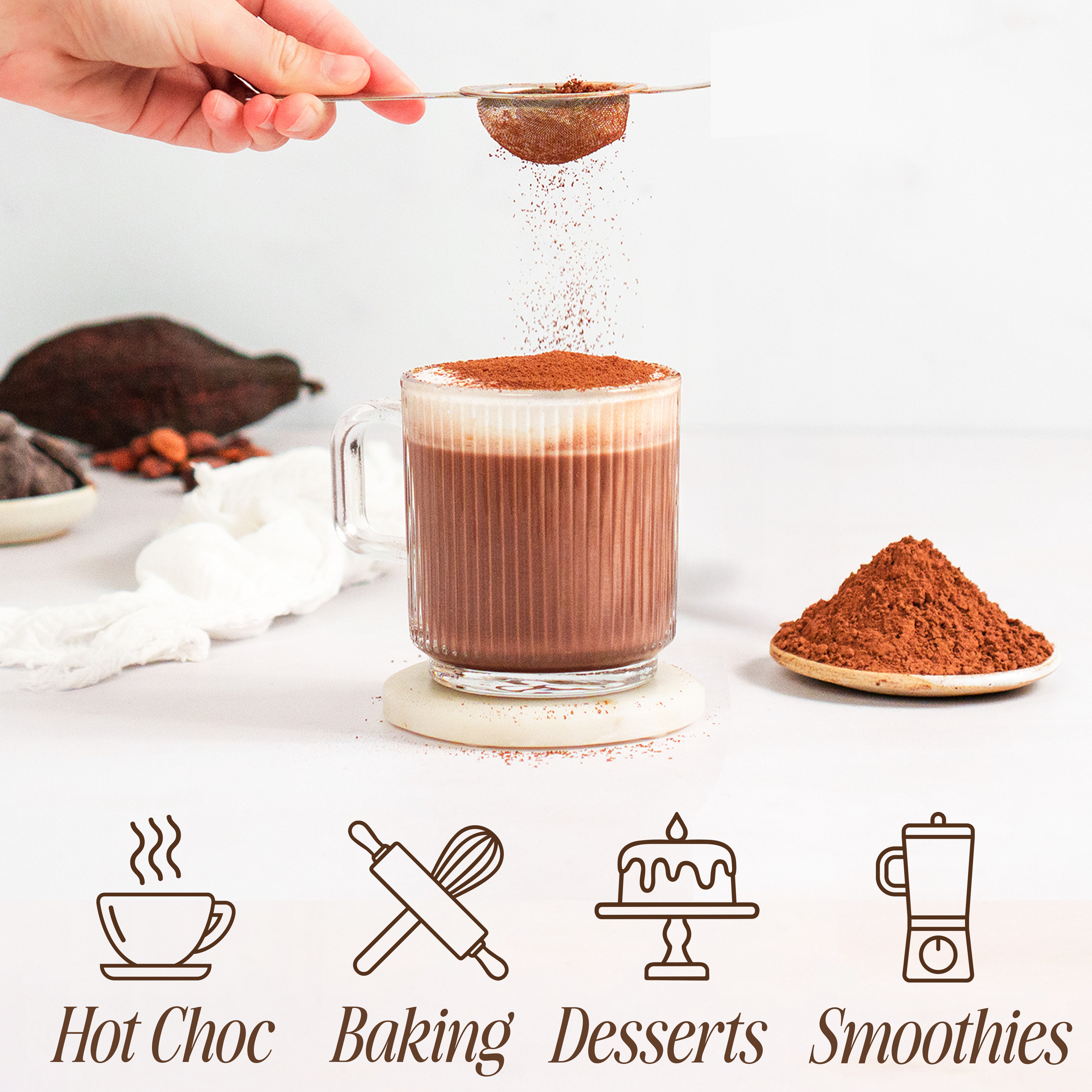 Organic Cacao Powder - Non-alkalised