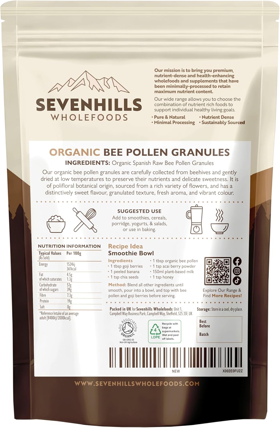 Organic Bee Pollen Granules